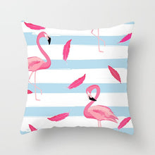 Load image into Gallery viewer, Unicorn and Flamingo Printed Pillow Case