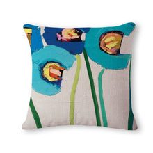 Load image into Gallery viewer, Colorful Flower Linen Pillowcase