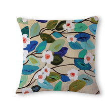 Load image into Gallery viewer, Colorful Flower Linen Pillowcase