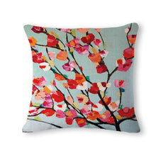 Load image into Gallery viewer, Colorful Flower Linen Pillowcase