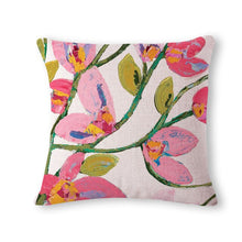 Load image into Gallery viewer, Colorful Flower Linen Pillowcase