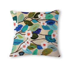 Load image into Gallery viewer, Colorful Flower Linen Pillowcase