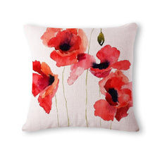 Load image into Gallery viewer, Colorful Flower Linen Pillowcase