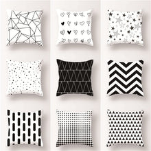 Load image into Gallery viewer, Black&amp;White Pillowcase