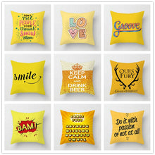 Load image into Gallery viewer, Yellow Pillow Case