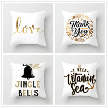 Load image into Gallery viewer, Letter Printed Pillow Case