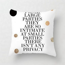 Load image into Gallery viewer, Letter Printed Pillow Case