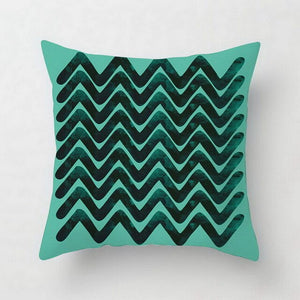 Geometric Striped Pattern Pillow Case