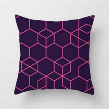Load image into Gallery viewer, Geometric Striped Pattern Pillow Case