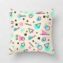 Load image into Gallery viewer, Geometric Striped Pattern Pillow Case