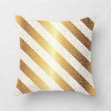 Load image into Gallery viewer, Gold Striped Pillow Case