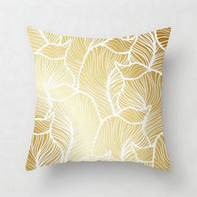 Load image into Gallery viewer, Gold Striped Pillow Case