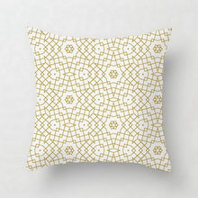 Load image into Gallery viewer, Gold Striped Pillow Case