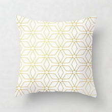Load image into Gallery viewer, Gold Striped Pillow Case