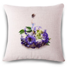 Load image into Gallery viewer, Beautiful Flower Linen Pillowcase