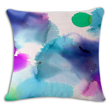 Load image into Gallery viewer, Watercolor Pattern Linen Pillowcase