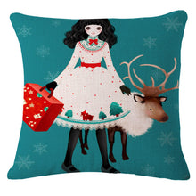 Load image into Gallery viewer, Cartoon Christmas Pillow Case