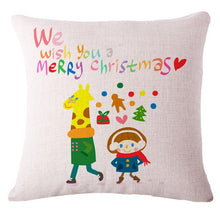 Load image into Gallery viewer, Cartoon Christmas Pillow Case