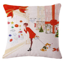 Load image into Gallery viewer, Cartoon Christmas Pillow Case