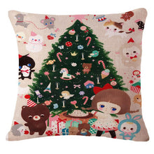 Load image into Gallery viewer, Cartoon Christmas Pillow Case