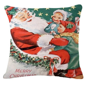 Cartoon Christmas Pillow Case